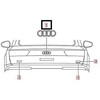 VAG Originalus Chrome Emblema AUDI Q7 4MB 4M08537422ZZ