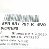 VAG Originalus durų sandariklis viduje AUDI A3 S3 Sportback Lim. Quattro. 8P3831721K6V9