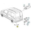 VAG Originalus galinis šviesos atspindys O/S tinka VW Caddy 2K5945106D