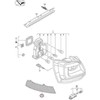 VAG Originalus galinis šviesos atspindys N/S tinka VW Polo Derby Vento-Ind Vento 6C0945105A