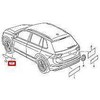 VAG Originalus juodas ryškus chromo R-LINE ženklelis 5NA853688ADPJ