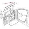 VAG Originalus lango angos sandariklis kairėje pusėje AUDI Q7 4L0837477