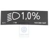 Vag Originalus Naujas Vabalas 1999 2005 Range Adjustment Information Sticker Originalus 1C0000547