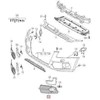VAG ORIGINALUS OEM Satino Juodas Oro Vadas Kairysis Grotelės AUDI Q5 2013 - 2016 8R0807681SBMT