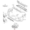 VAG ORIGINALUS OEM Satino Juodas Oro Vadas Kairysis Grotelės AUDI Q5 2013 - 2016 8R0807681SBMT