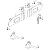 VAG ORIGINALUS OEM VW Caddy 2009-2013 Interjero Kabliukas Pilkas