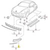 VAG Originalus satino juodas ventiliacijos groteles VW Beetle kabrioletui 5C1 5C7 5C5853666C9B9
