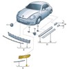 VAG Originalus Volkswagen Beetle priekinis bamperio ventiliacijos groteles kairėje juodas 5C5853665L9B9