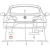 VAG Originalus Volkswagen CC chromuotas įrašas CC 358 3C8853687D739