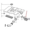 VAG Originalus Volkswagen oro įsiurbimo vamzdis OEM Golf Jetta (08-14) 1K0129618AD