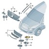 VAG ORIGINALUS VW Tiguan 2012-2016 Priekinis Dešinysis Rūko Žibinto Grotelės 5N0853666E9B9