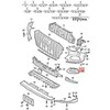 Vag Oro Kreipiamosios Grotelės Selenito Sidabro Spalvos Audi Q3 F3 Sportback 2019 Originalus 83A807672TB2