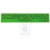 Vag Oro Šaldytuvo Informacijos Lipdukas Passat B3 B4 1992 1997 Originalus 357010059A