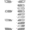 VAG Oro Šviesos Juostos Grotelė Juoda Audi A3 S3 2009 2013 Originalus 8P0807681TT94