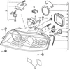 VAG Perteklinis Sluoksnis Audi A3 A4 2004-2009 Originalus 8P0941159A