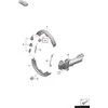 VAG "Porsche" galinio stovėjimo stabdžio bato suspaudimo spyruoklė Originali 298609583
