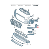 Vag Priekinis Spoileris Desinysis Audi A4 Avant A4 S4 2016 2024 Originalus 8W0807062BMX3