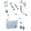 VAG SEAT SKODA VW Cigarečių žiebtuvėlio lizdas su kabeliu originalus 1J0919309B