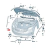Vag Skoda Enyaq Fabia Kamiq Karoq Rapid Scala Rod Clip Geltonas Originalus 6V0823397121