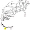 VAG Tikras VW Passat B5.5 Facelift 2001-2005 Priekinis Bamperio Grotelės Apatinis Centras