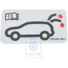Vag Touran Mk1 2003 2005 Informacijos Lipdukas Originalus 1T0010316S