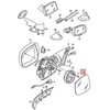 Vag Veidrodžio Stiklas Asferinis Kampas Volkswagen Touareg 2007 2010 Originalus 7L6857521K