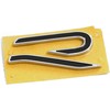 VAG "Volkswagen" 571853425AFOD raidės R logotipas emblema, juoda/chromas