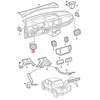VAG Volkswagen Amarok S6 2017 2022 Juodas Chromas Oro Vėdinimo Angos Originalus 2H6819703CQZO