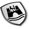 VAG Volkswagen Beetle Golf Dekoratyvinių folijų rinkinys Wolfsburg Crest Tikras satino juodos spalvos emblema 5C0064317ASXRW