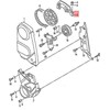VAG "Volkswagen Beetle Golf" variklio paskirstymo diržo skriemulio dangtelis originalus 048109173D