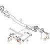 VAG Volkswagen Caddy MK3 Galinis Anti-Roll Sway Bar 2K3511409D NAUJAS ORIGINALUS