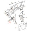 VAG Volkswagen Fox Priešinio Kairio Durų Langų Stiklo Reguliatorius 5Z3837461A NAUJAS ORIGINALUS