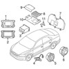 VAG VOLKSWAGEN GOLF 5G MK7 galinių durelių garso kolonėlė originali 561035453