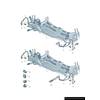 VAG Volkswagen Golf Audi A3 stabdžių vamzdis dešinėje gale originalus 1K0611764N