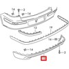 VAG Volkswagen GOLF MK4 GTI galinio bamperio spoilerio lūpa originali 1J6807521CB41
