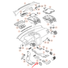 VAG Volkswagen GOLF MK5 galinės kairės pusės kėbulo ventiliacijos grotelės originalios 1K0819465B