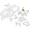 VAG VOLKSWAGEN GOLF MK6 Pavožimo signalizacijos mygtukas 5K0953509A NAUJAS ORIGINALUS