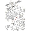 VAG Volkswagen GOLF MK7 Centrinė šviežio oro ventiliacija RHD 5G2819728AHCYB NAUJA ORIGINALI