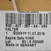 VAG VW Golf Mk7 satino juodos spalvos priekinis numerio laikiklis originalus 5G0807287AK9B9