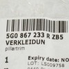 VAG Volkswagen Golf Mk7 Priekinis Kairysis A-Stulpelio Viršutinė Apdaila 5G0867233RZB5 Naujas Originalus