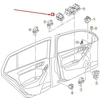 VAG VOLKSWAGEN GOLF MK7 priekinių durų langų jungiklis 2 taškų originalus 5G0959858BWHS