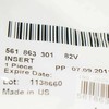 VAG Volkswagen PASSAT B7 Titan juodas įdėklas puodelio laikikliui originalus 56186330182V
