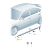 VAG Volkswagen Passat Priekinis Dešinys Galinis Dėžės Originalus 5618533509B9