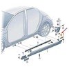 VAG Volkswagen Passat Variant Galinio Kairio Pusės Nario Trimas Originalus 3G0898985B