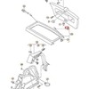 VAG Volkswagen Polo 6R bagažinės lentynos laikiklio dirželis originalus 6R0863447041