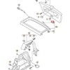 VAG Volkswagen Polo 6R bagažinės lentynos laikiklio dirželis originalus 6R0863447041