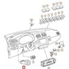 VAG Volkswagen Polo 6R Žibintų valdymo jungiklis 6R0941531J APV NAUJAS ORIGINALUS