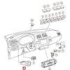 VAG Volkswagen Polo 6R Žibintų valdymo jungiklis 6R0941531J APV NAUJAS ORIGINALUS