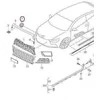 VAG Volkswagen Scirocco 1K8 2015 2018 Vw Emblema Chromuota Originalus 1K8853600D739