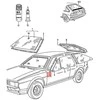 VAG Volkswagen Scirocco Kairės Stiklo Fiksuotoji Dėžė Originalus 533845261